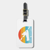 Étiquette À Bagage Réservoir Moore New Hampshire Kayak (Devant Vertical)