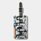 Étiquette À Bagage Réservoirs d'oxygène pour la plongée à l'air dans (Devant Vertical)