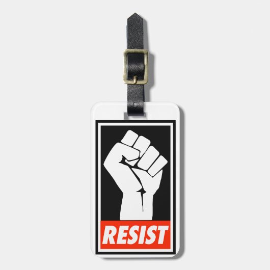 Étiquette À Bagage résistez (Devant Vertical)