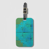 Étiquette À Bagage Résonance Aqua (Devant Vertical)