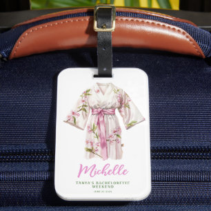 Étiquette À Bagage Résort Spa Orchidée Enterrement de vie de jeune