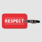 Étiquette À Bagage Respect (Devant Horizontal)