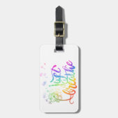 Étiquette À Bagage Respire | le dandelion souffle dans le vent (Devant Vertical)