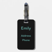 Étiquette À Bagage Respire | le dandelion souffle dans le vent (Dos Vertical)