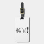 Étiquette À Bagage Restez calme, je suis avocat (Devant Vertical)