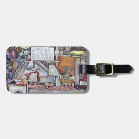 Étiquette À Bagage Retour en dix minutes, l'anniversaire de la femme  (Devant horizontal)