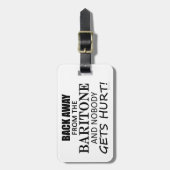 Étiquette À Bagage Retourner De La Balise De Bagage Baritone (Devant Vertical)