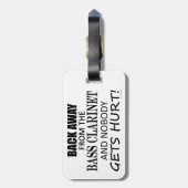 Étiquette À Bagage Retourner De La Basse Clarinet étiquette de bagage (Dos Vertical)