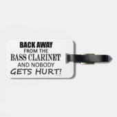 Étiquette À Bagage Retourner De La Basse Clarinet étiquette de bagage (Dos horizontal)