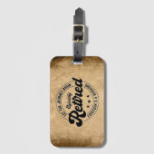 Étiquette À Bagage Retraite (Devant Vertical)