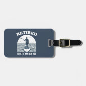 Étiquette À Bagage Retraité Ceci Est Mon Nouveau Travail Standup Padd (Devant horizontal)