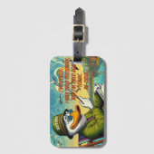 Étiquette À Bagage Retraité & Relaxé (Devant Vertical)