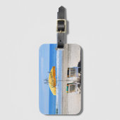 Étiquette À Bagage Retraite, une journée à la plage (Devant Vertical)