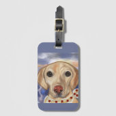 Étiquette À Bagage Retriever du Labrador (Devant Vertical)