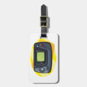 Étiquette À Bagage Retro 90s Handheld Game Console Gamer (Devant Vertical)