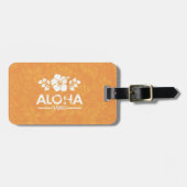 Étiquette À Bagage Rétro Aloha Shirt Aloha Salutation (Devant horizontal)
