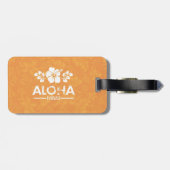 Étiquette À Bagage Rétro Aloha Shirt Aloha Salutation (Dos horizontal)
