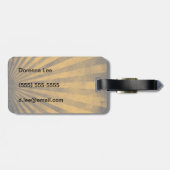 Étiquette À Bagage Rétro arrière - plan de motif (Dos horizontal)