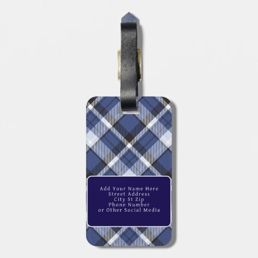 Étiquette À Bagage Retro Background Seamless Plaid Pattern Vector (Dos Vertical)