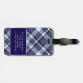 Étiquette À Bagage Retro Background Seamless Plaid Pattern Vector (Dos horizontal)