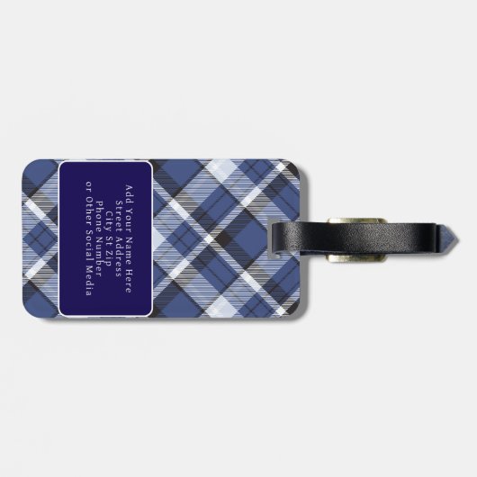 Étiquette À Bagage Retro Background Seamless Plaid Pattern Vector (Dos horizontal)