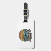 Étiquette À Bagage Rétro Blue Ridge Parkway (Devant Vertical)