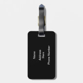 Étiquette À Bagage Retro BOWL signe Jeu Badge pour jeu parfait (Dos Vertical)