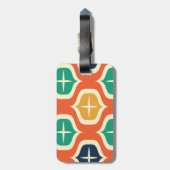 Étiquette À Bagage Retro Bright & Funky (Dos Vertical)