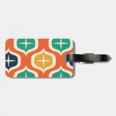 Étiquette À Bagage Retro Bright & Funky (Dos horizontal)