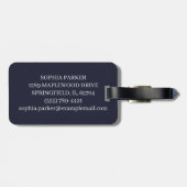 Étiquette À Bagage Retro Cassette Vibes (Dos horizontal)