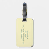 Étiquette À Bagage Rétro de la ferme de citron (Dos Vertical)