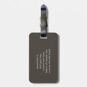 Étiquette À Bagage Rétro disque vinyle drôle (Dos Vertical)