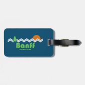 Étiquette À Bagage Rétro du parc national Banff (Dos horizontal)