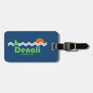 Étiquette À Bagage Rétro du parc national de Denali
