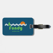 Étiquette À Bagage Rétro du parc national Fundy (Dos horizontal)