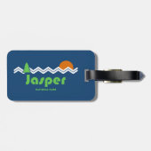 Étiquette À Bagage Rétro du parc national Jasper (Dos horizontal)