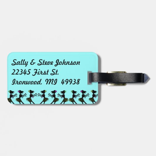 Étiquette À Bagage Rétro étiquette hawaïenne de sac de bagage de (Dos horizontal)