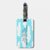 Étiquette À Bagage Rétro étiquette personnalisée #2 de bagage de (Dos Vertical)