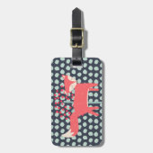 Étiquette À Bagage Retro Fox (Devant Vertical)