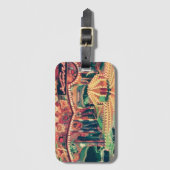 Étiquette À Bagage Retro Funfair Filtré Photo (Devant Vertical)