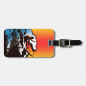 Étiquette À Bagage Rétro graphique des années 1960 hawaïennes super (Devant horizontal)