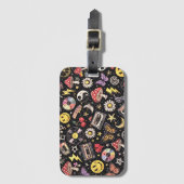 Étiquette À Bagage Retro Grunge Sunshine Bliss (Devant Vertical)