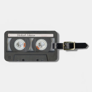 Étiquette À Bagage Rétro mélange-bande fraîche de cassette