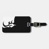 Étiquette À Bagage Retro Mod Woman (Devant horizontal)