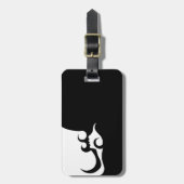 Étiquette À Bagage Retro Mod Woman (Devant Vertical)