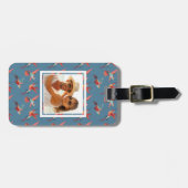 Étiquette À Bagage Rétro motif de colibri de photo faite sur commande (Devant horizontal)