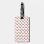 Étiquette À Bagage Rétro motif de singe de chaussette (Dos Vertical)