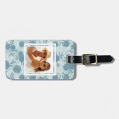 Étiquette À Bagage Rétro motif floral 2 2 de photo faite sur commande (Devant horizontal)