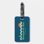 Étiquette À Bagage Rétro national de Wrangell-St. Elias (Dos Vertical)