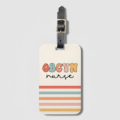 Étiquette À Bagage Retro OBGYN Nurse (Devant Vertical)